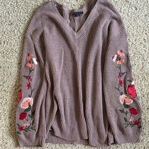 AE Floral Sweater